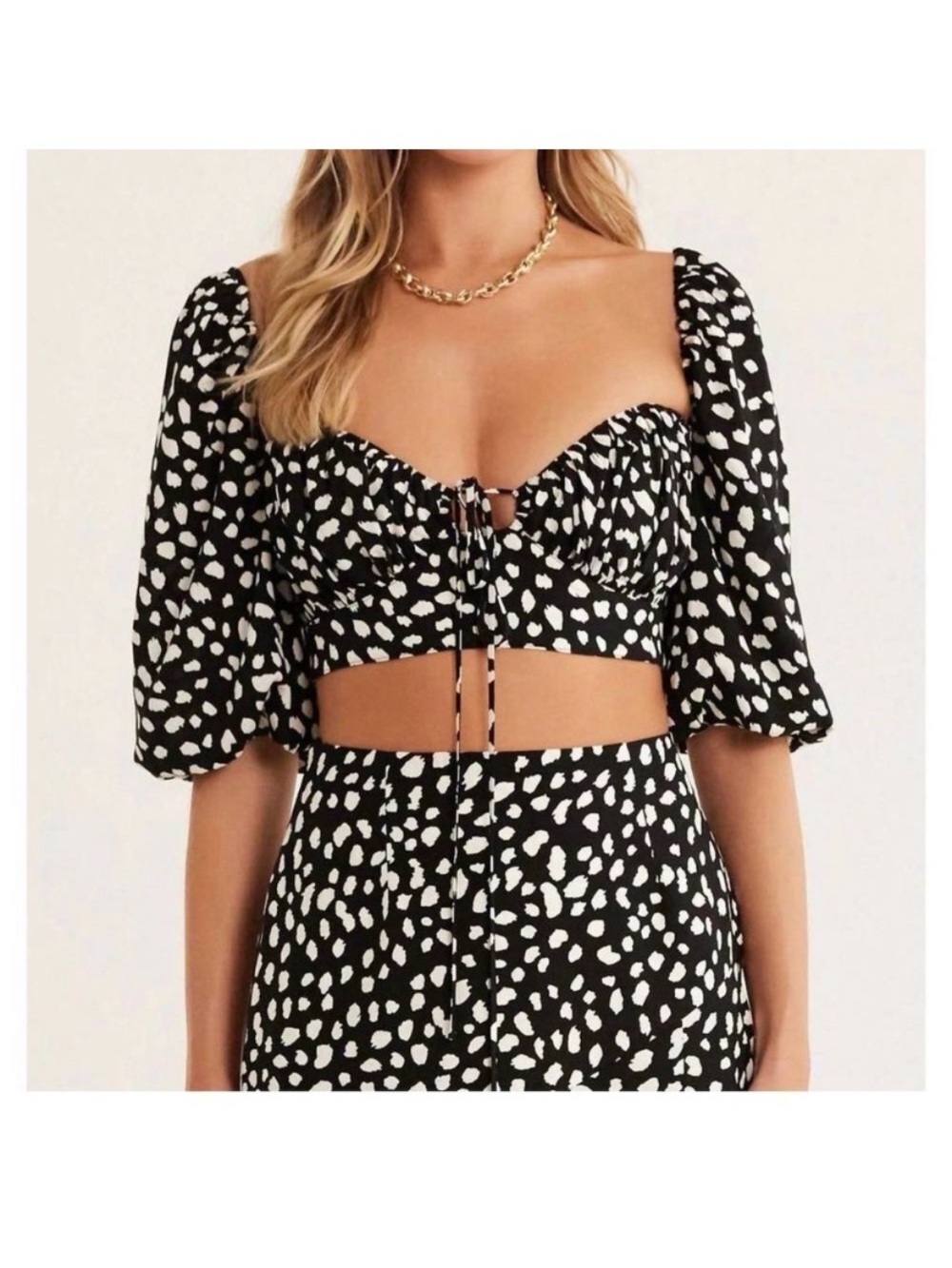 Rumer crop top and maxi skirt set